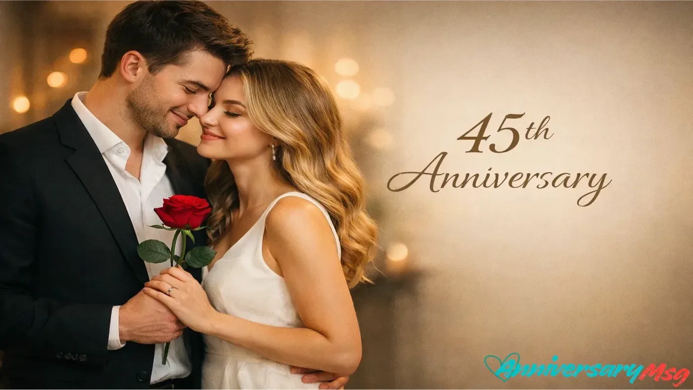 45th Anniversary Wishes That Spark Eternal Love
