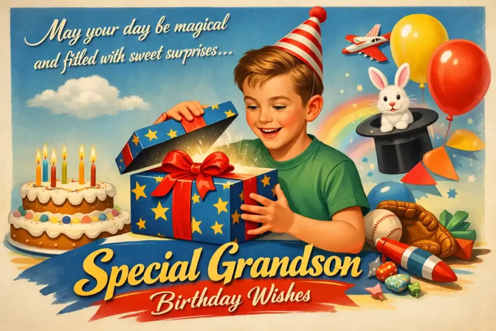 Special Grandson Birthday Wishes in English