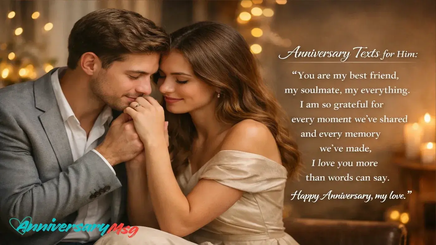 Anniversary Texts For Him That Make His Day Special