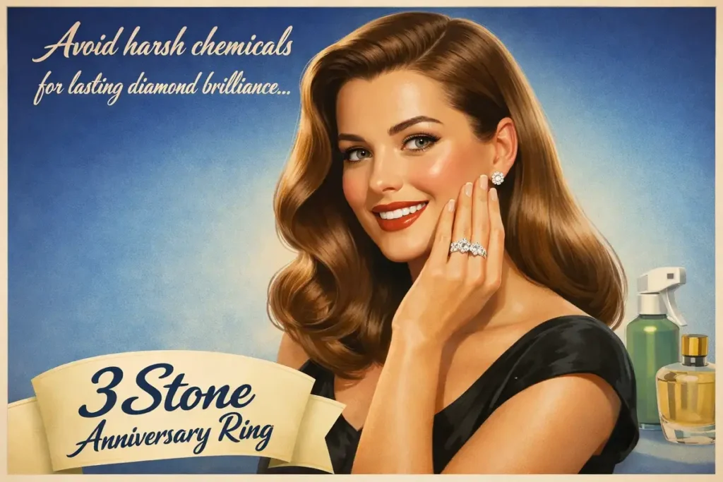 Caring Tips for Your 3 Stone Anniversary Ring