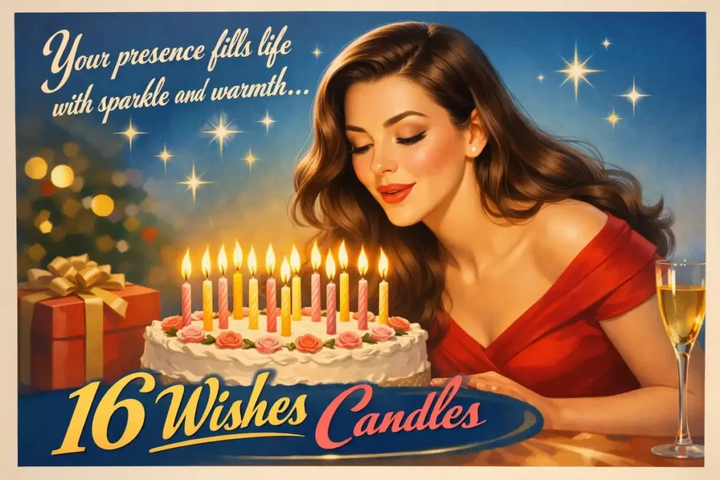 Enchanting 16 Wishes Candles Messages
