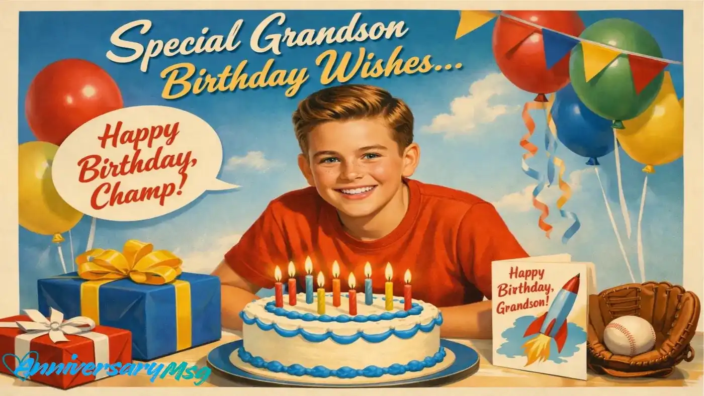 Special Grandson Birthday Wishes Sweet and Loving Words