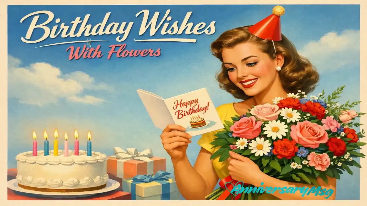 Birthday Wishes With Flowers to Make Hearts Bloom