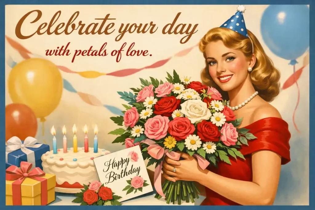 Unique Birthday Sentiments With Flowers Parents