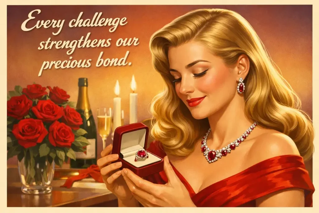 Inspirational Ruby Anniversary Gift Messages