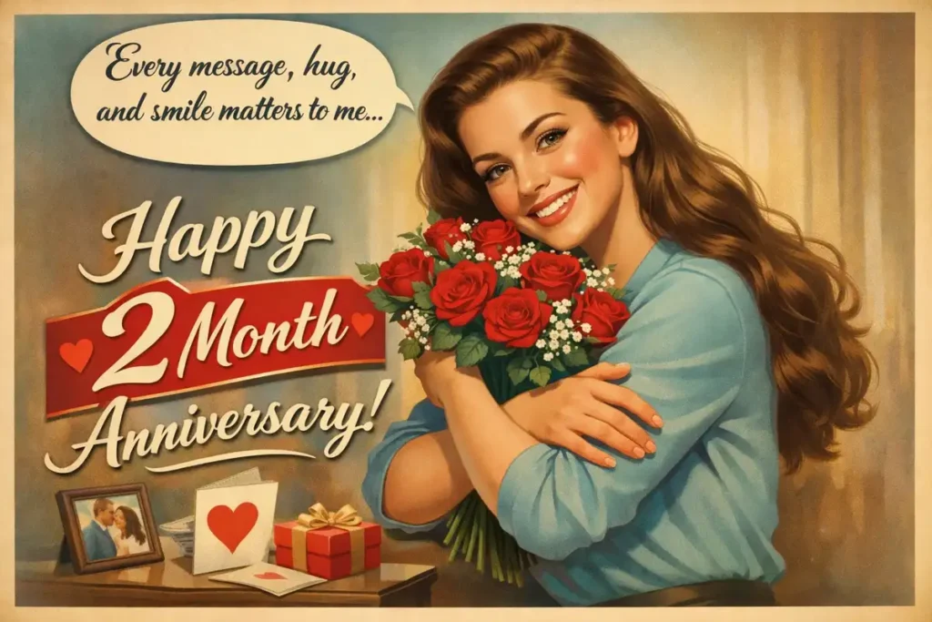 Romantic 2 Month Anniversary Text for Boyfriend