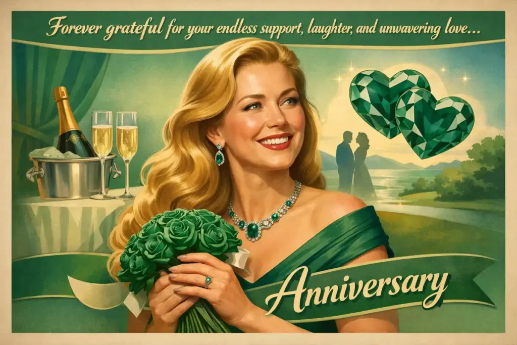 Heartfelt Emerald Anniversary Wishes