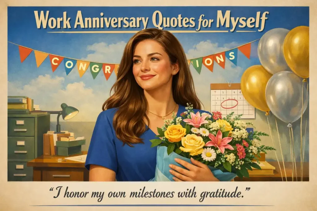 Self-Love Work Anniversary Quotes For Myself