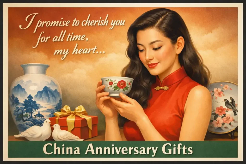 Best China Anniversary Wishes & Gifts for Her