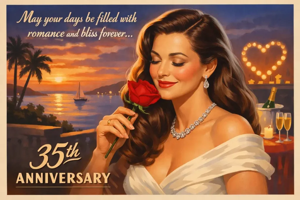 Romantic 35th Anniversary Wishes for Your Spouse