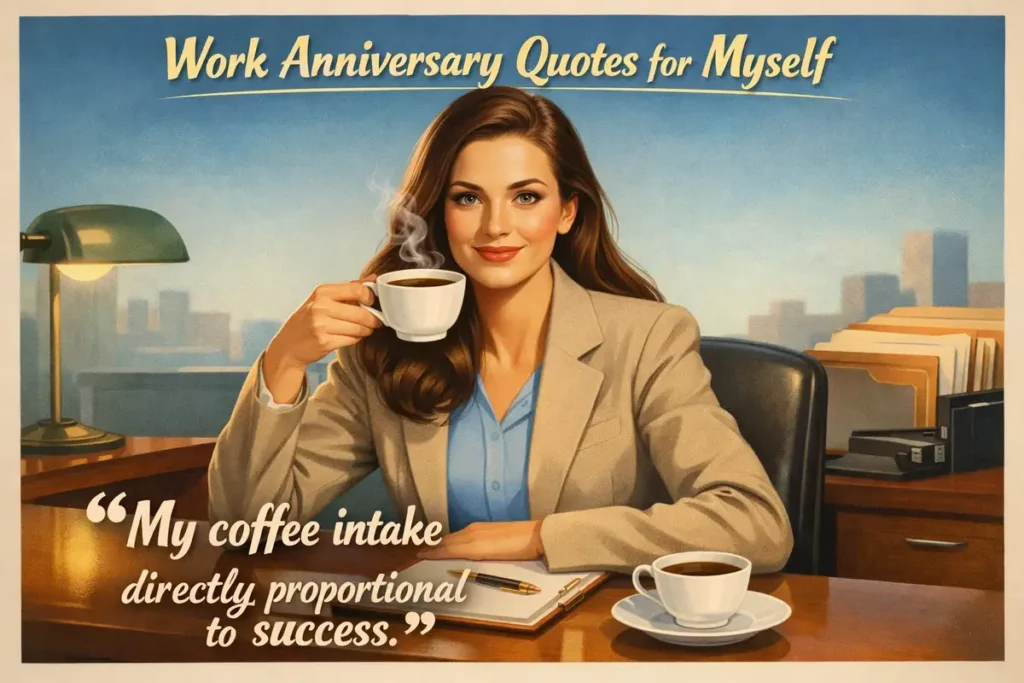 Short Funny Work Anniversary Quotes For Myself