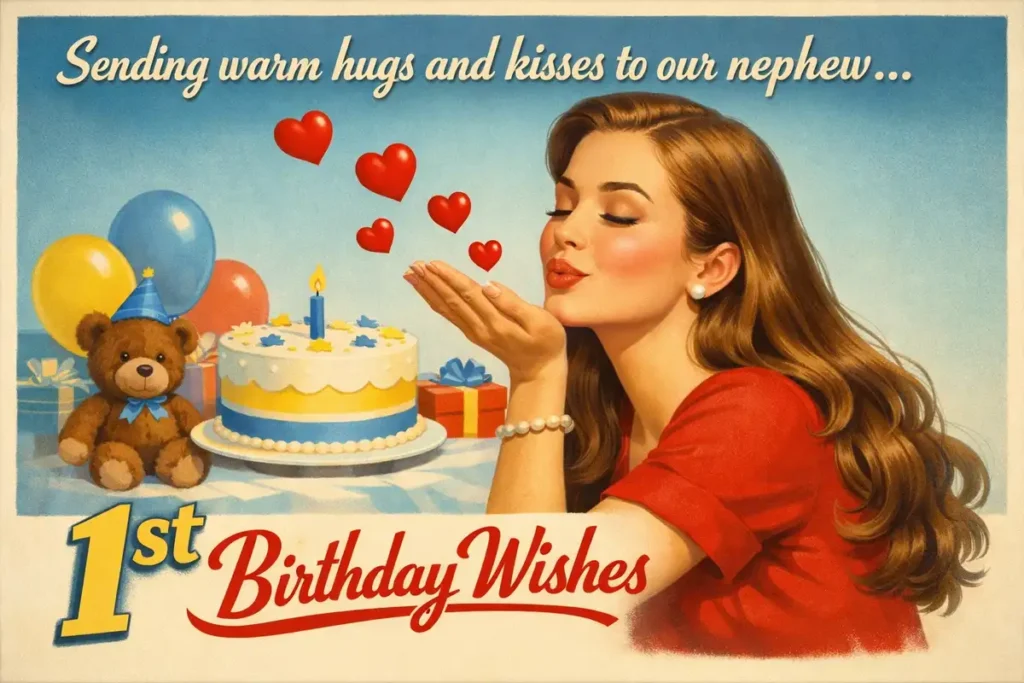 Heart Touching 1st Birthday Wishes for Nephew