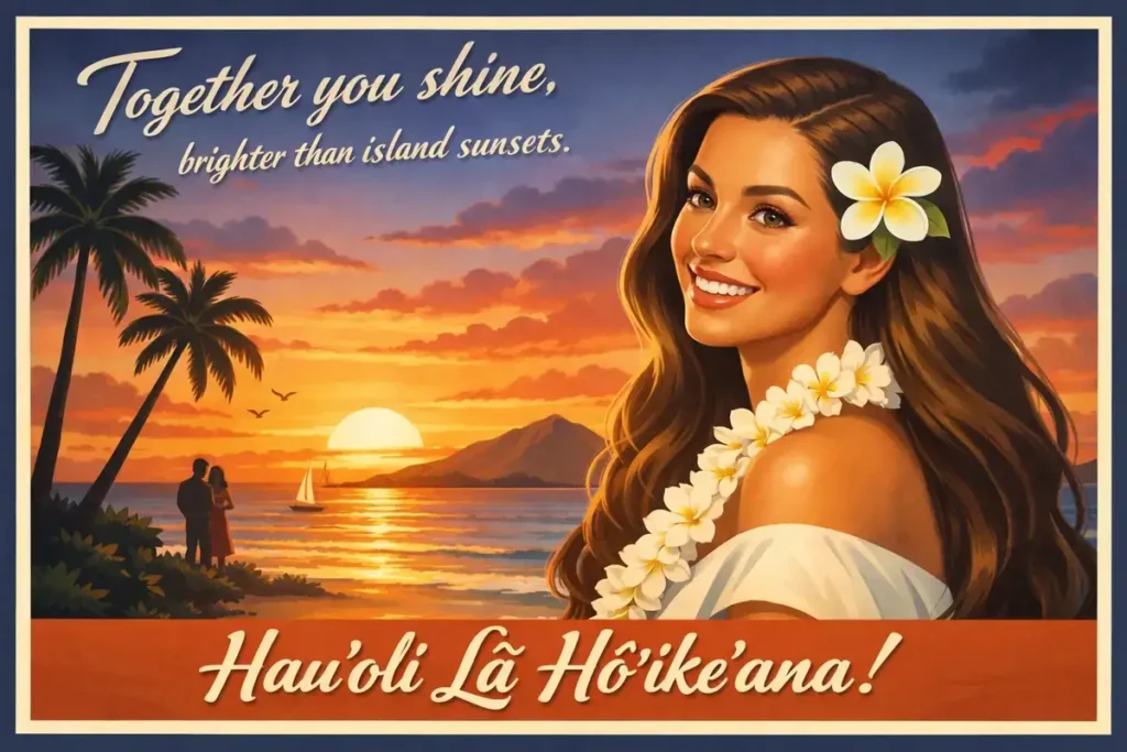 Wedding Congratulations in Hawaiian