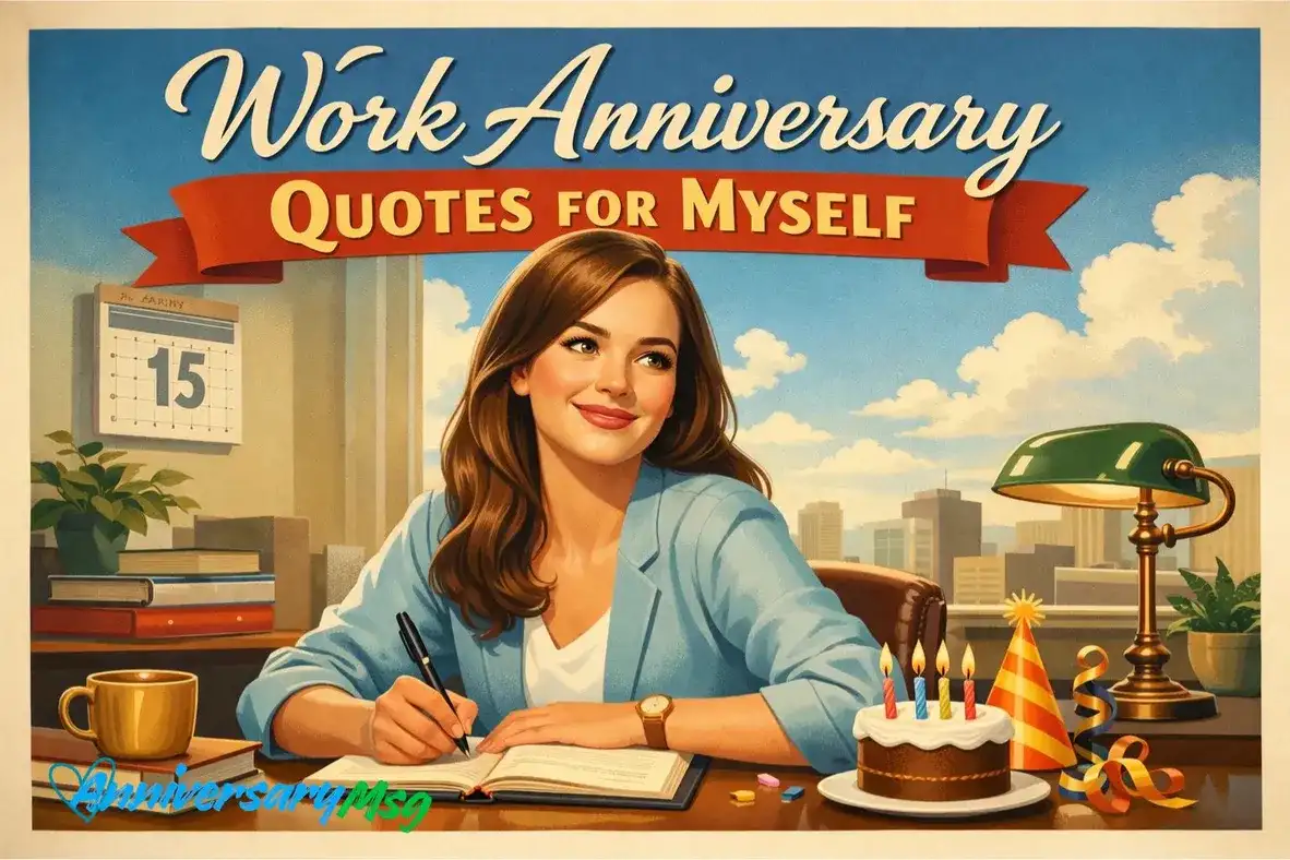 Work Anniversary Quotes for Myself to Boost Self-Confidence