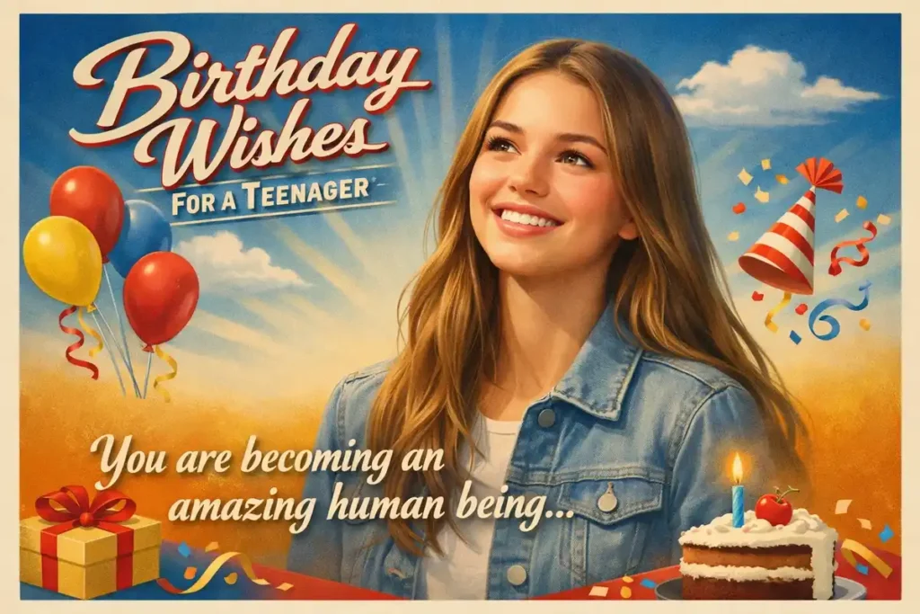 Touching Birthday Wishes For A Teenager