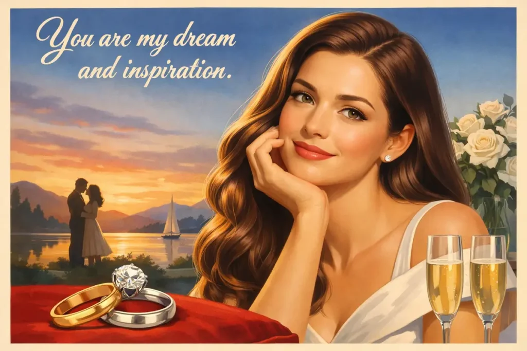 Romantic Wedding Anniversary Rings for Her