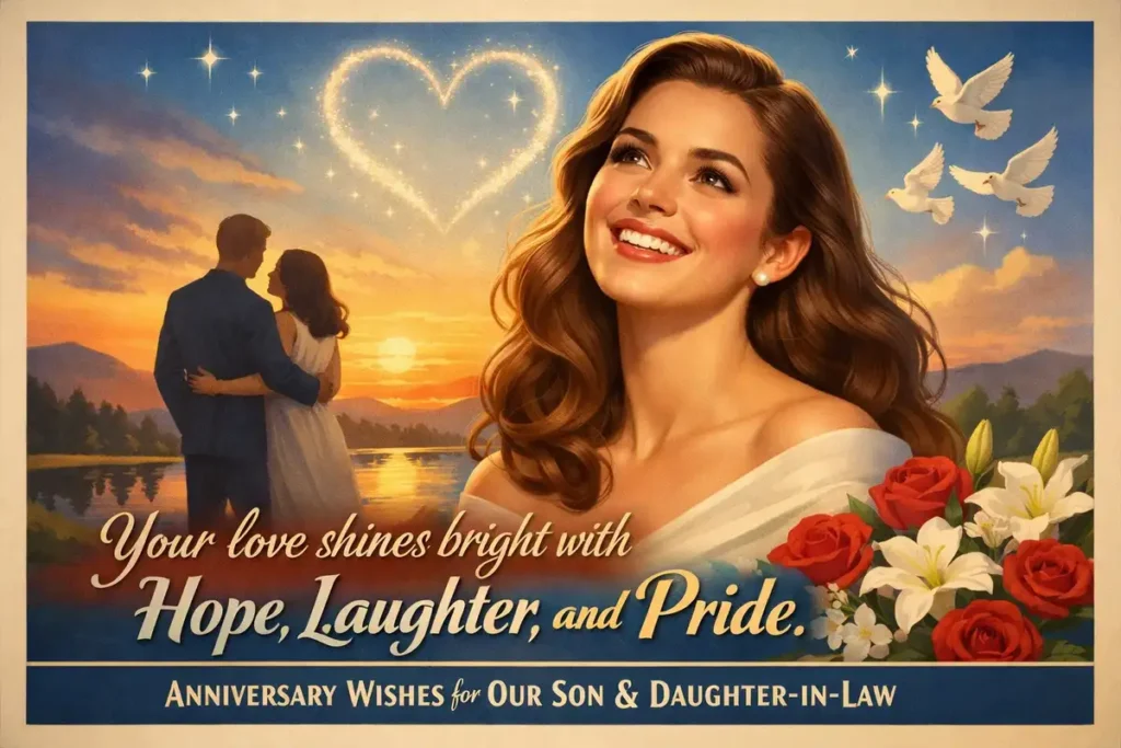 First Anniversary Wishes for Son and Daughter in Law from Parents