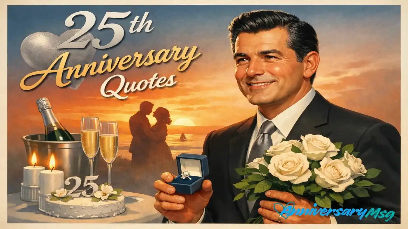 25th Anniversary Quotes That Spark Romance and Love