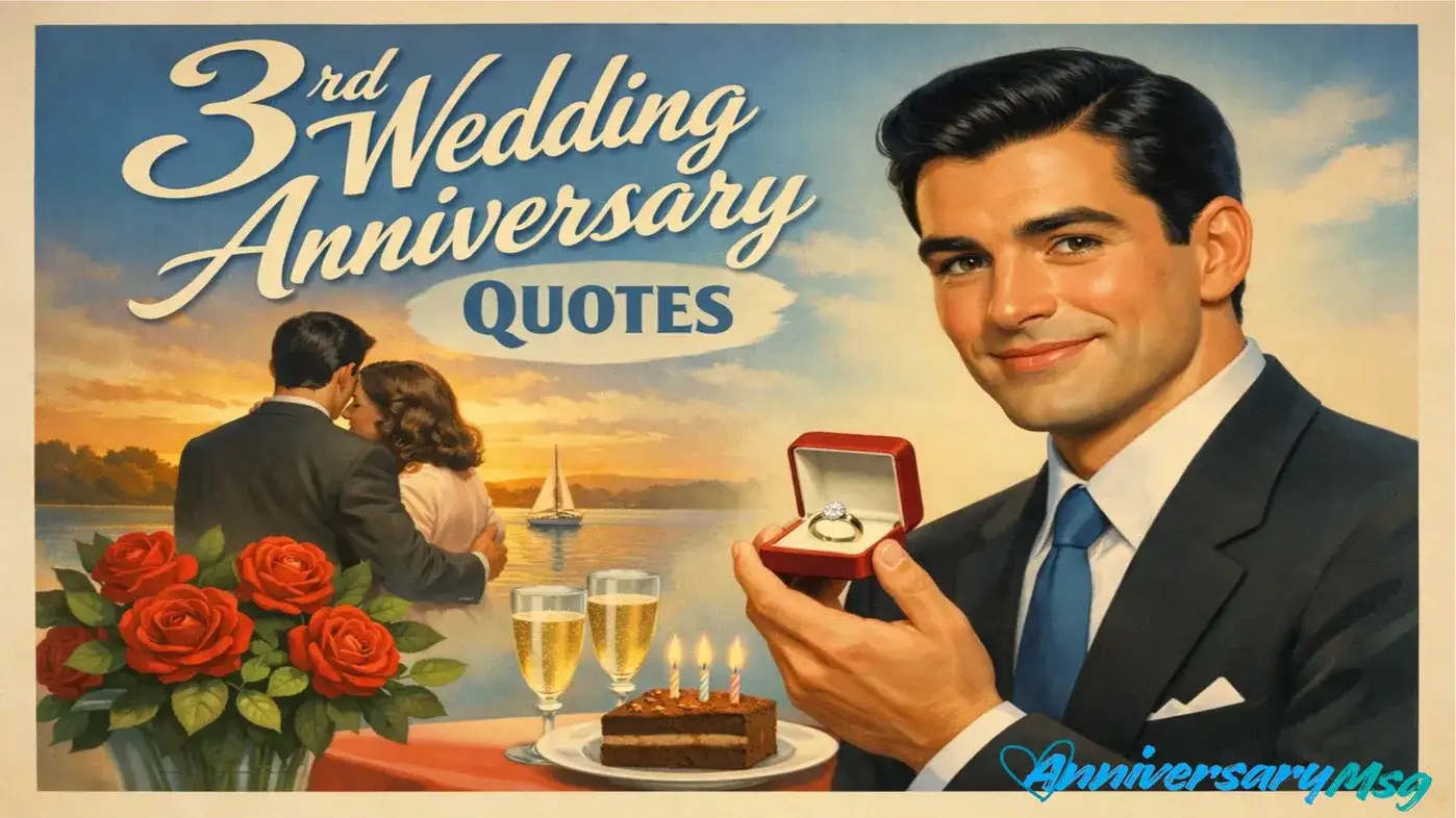 3rd Wedding Anniversary Quotes for Your Growing Love