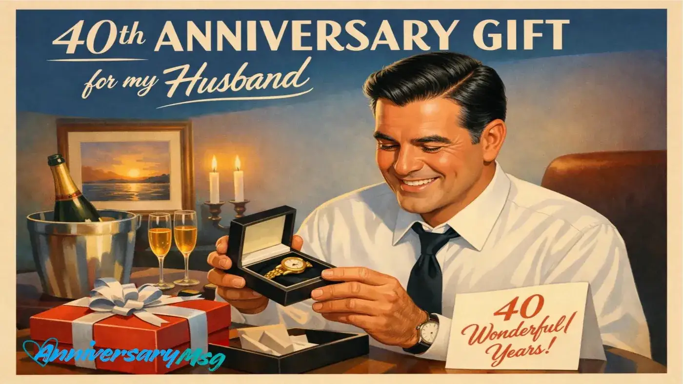 40th anniversary gift for husband for emotional value