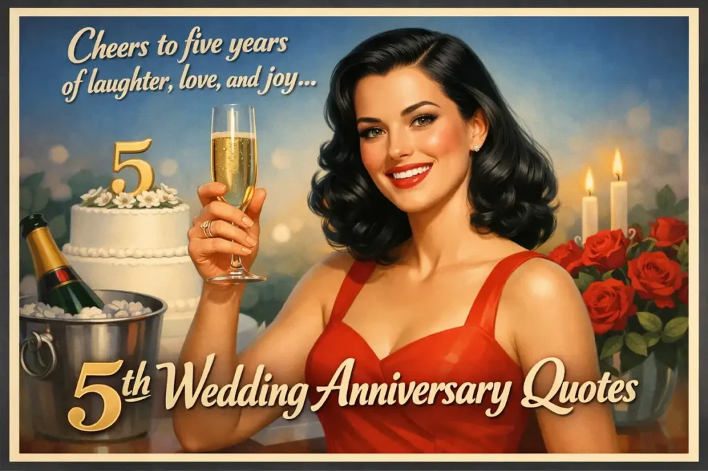 Creative 5th wedding anniversary wishes for social media