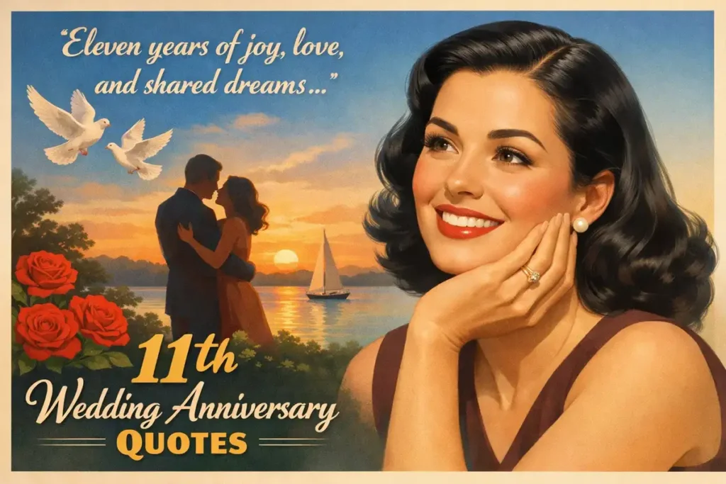 Happy 11th wedding anniversary wishes for friends