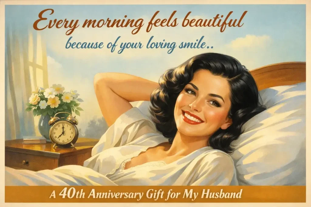 Ruby 40th Anniversary Gift & Love Messages for Husband