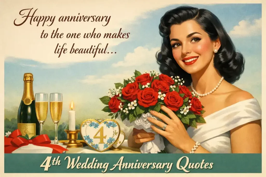 Unique 4th Wedding Anniversary Wishes