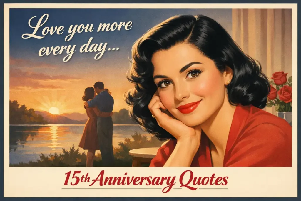 Short and Simple 15th Anniversary Wishes