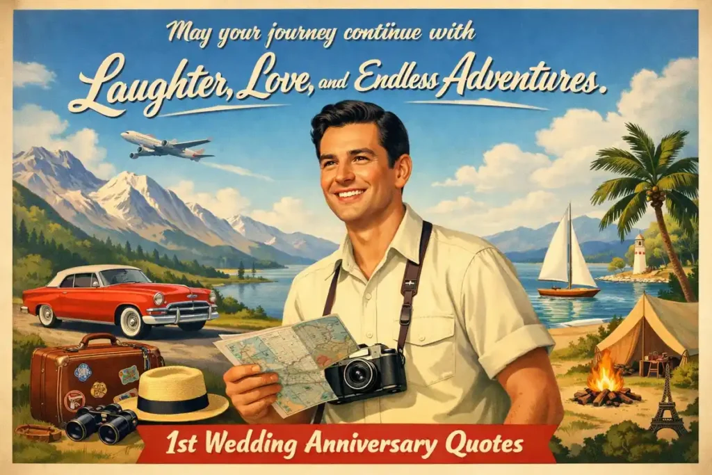 1st Wedding Anniversary Quotes for Couple
