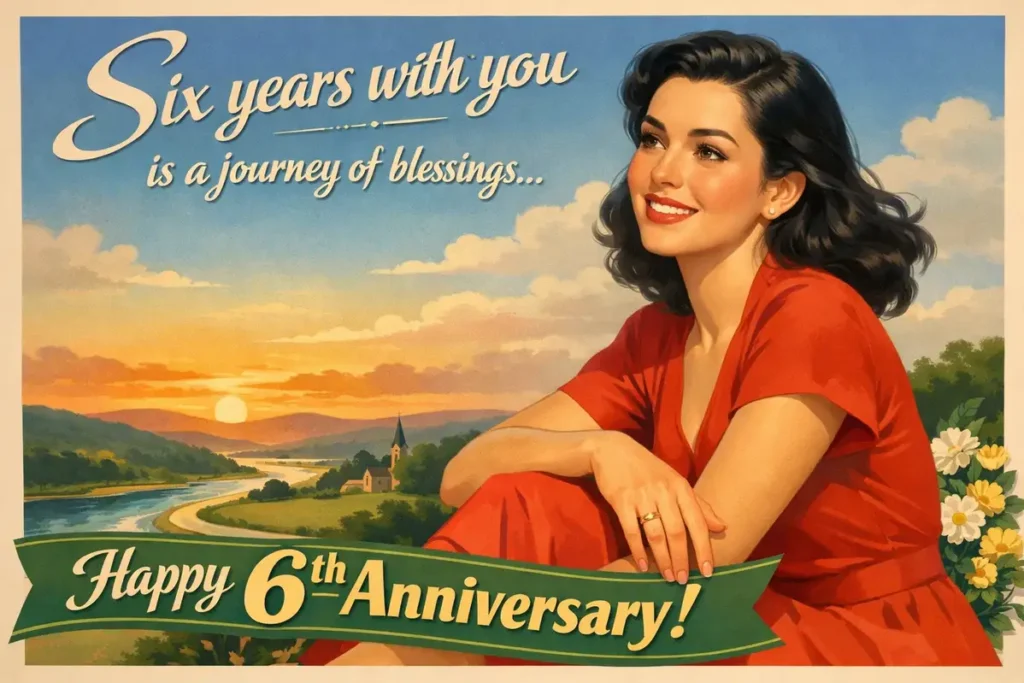 Heart Touching 6th Anniversary Wishes for Husband