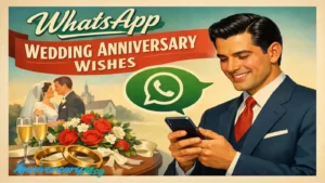 WhatsApp Wedding Anniversary Wishes for Friends & Family