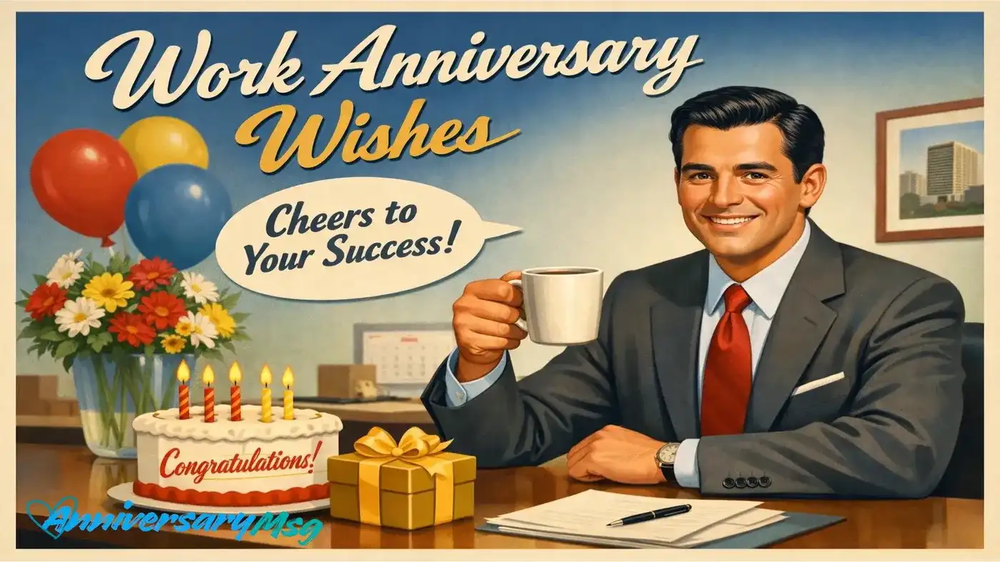 Work Anniversary Wishes & Messages for Every Relation