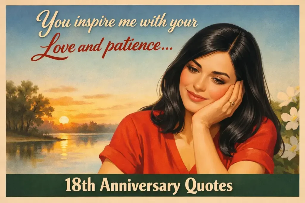 Short and Sweet 18th Anniversary Quotes