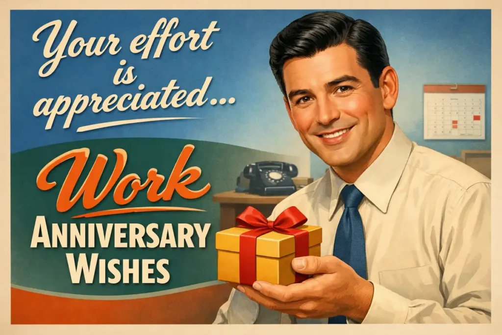 Work Anniversary Wishes In English