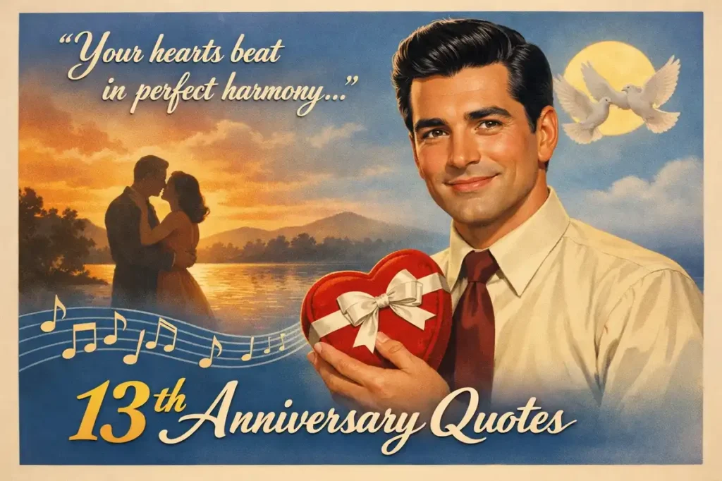 Emotional 13th anniversary messages for loved ones