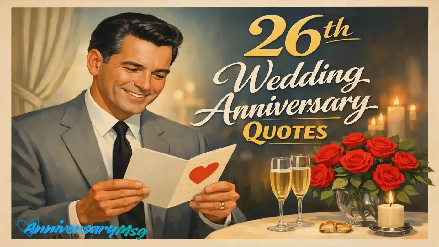 26th Wedding Anniversary Quotes to Celebrate Commitment