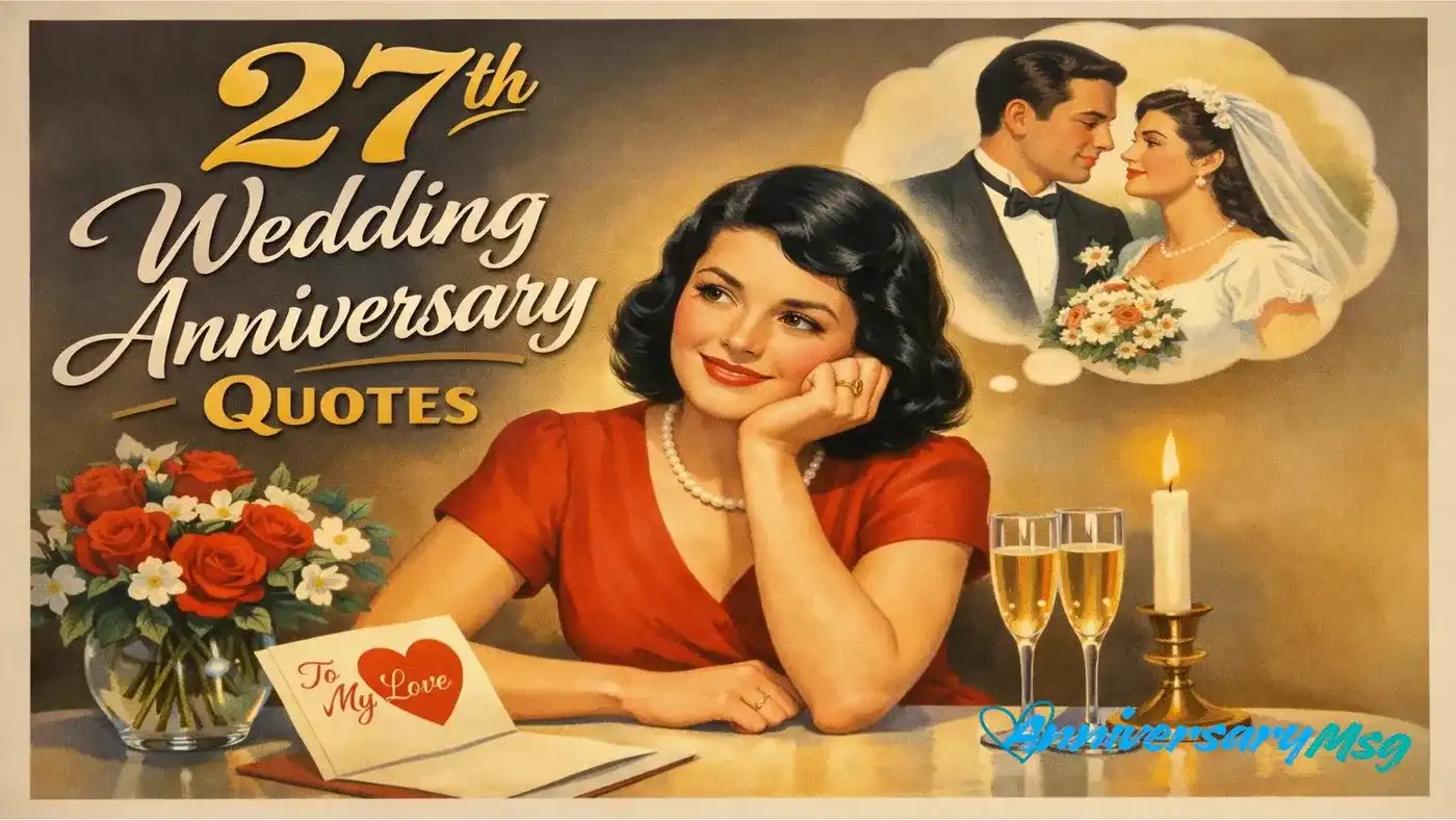 27th Wedding Anniversary Quotes to Celebrate Love of Life