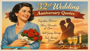 32nd Wedding Anniversary Quotes That Feel Real in the Heart