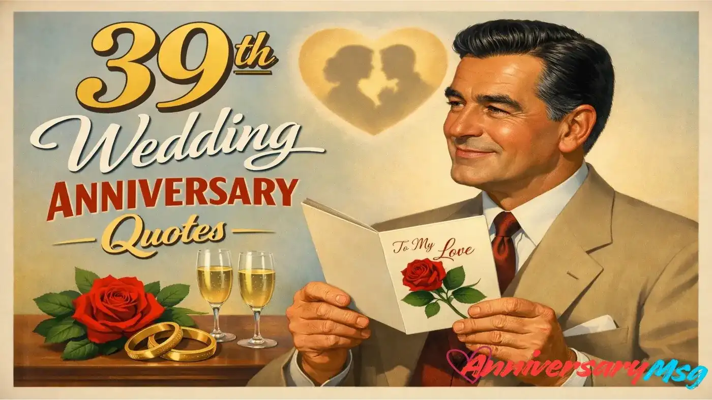 39th Wedding Anniversary Quotes That Speak From A Loyalty