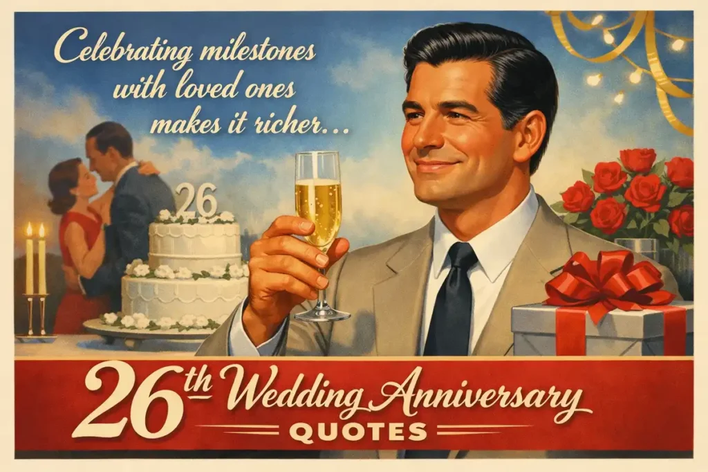 26th Wedding Anniversary Quotes for Family and Friends