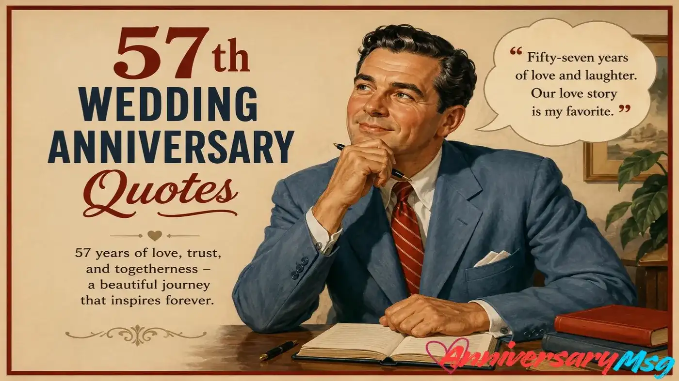 57th Wedding Anniversary Quotes for Couples