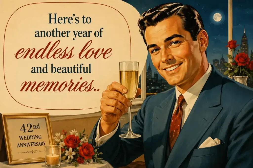Romantic 42nd Wedding Anniversary Quotes