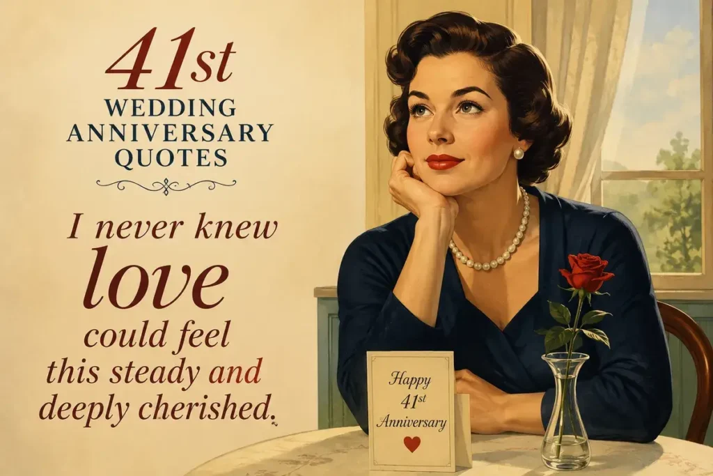 Romantic 41st Wedding Anniversary Quotes