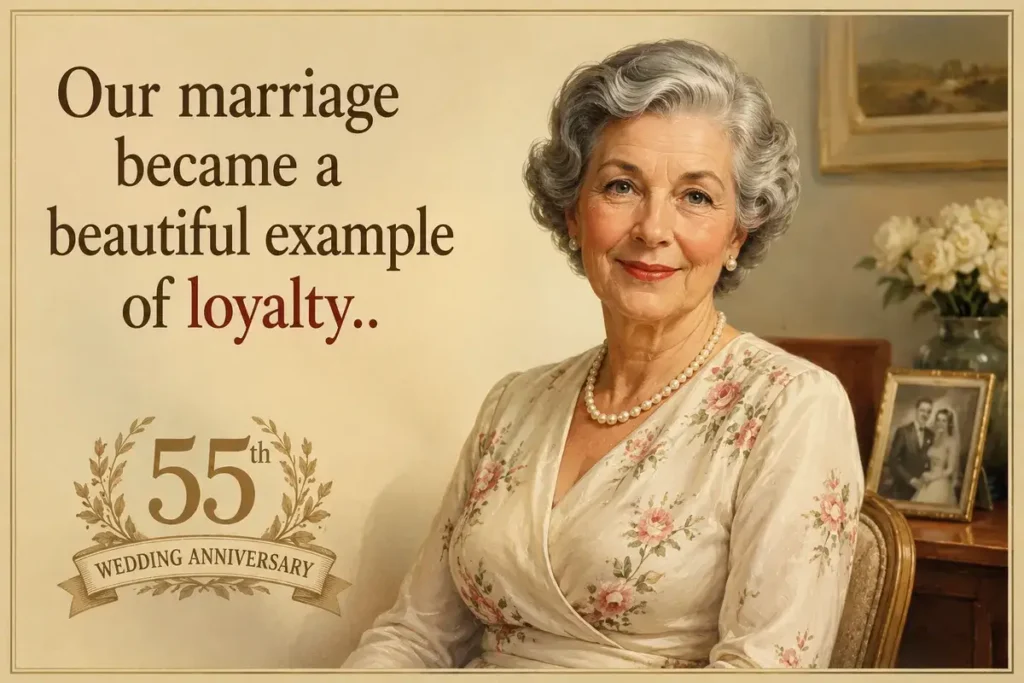 Family And Friends 55th Wedding Anniversary Quotes