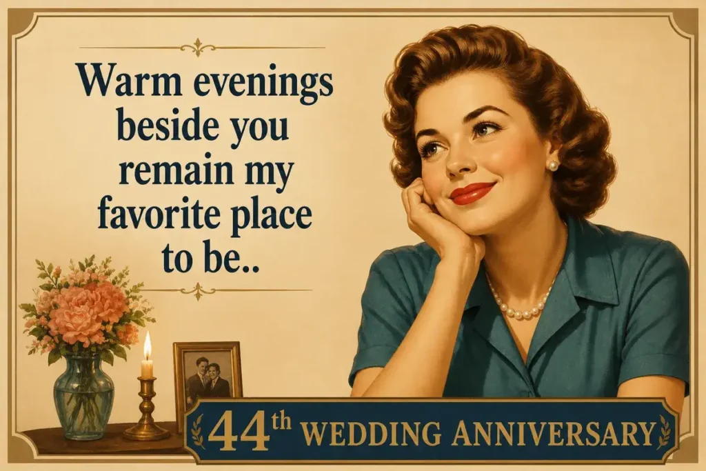 Romantic 44th Wedding Anniversary Quotes For Lifelong Love