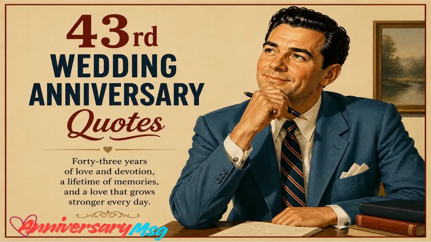 43rd Wedding Anniversary Quotes To Mark A Special Occasion