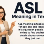 ASL meaning in text