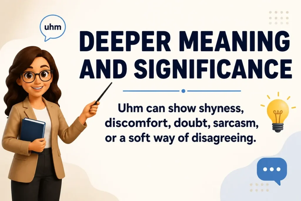deeper meaning of UHM.
