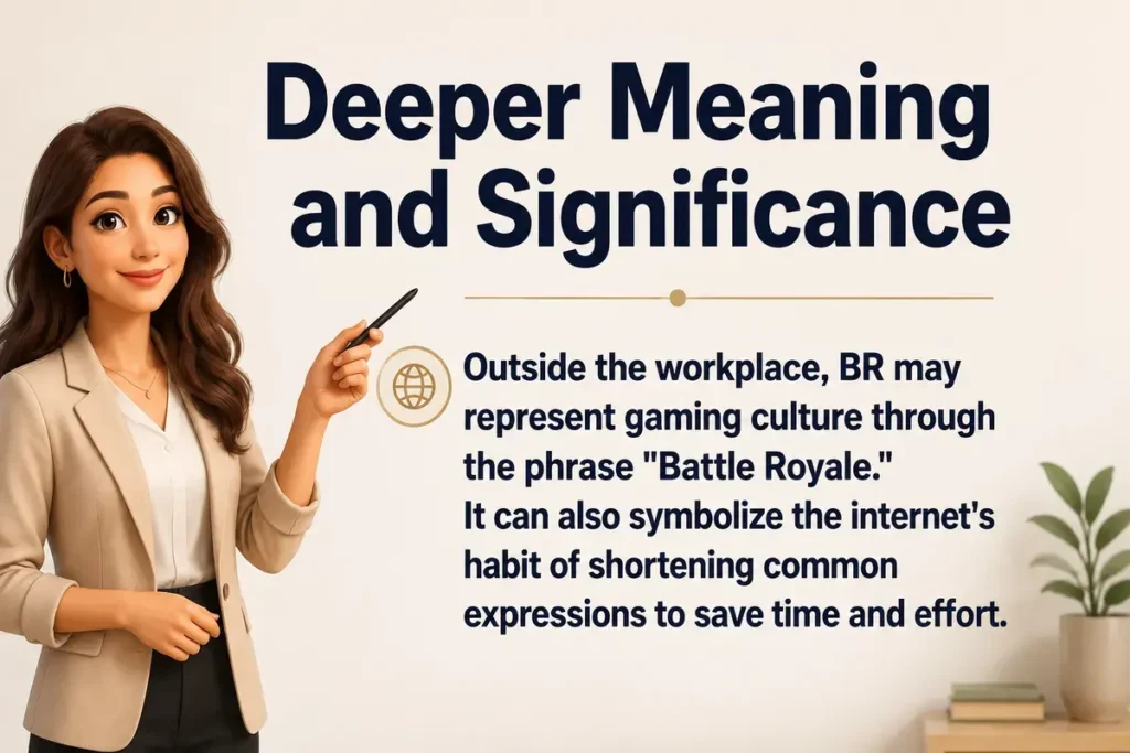 deeper meaning of BR.